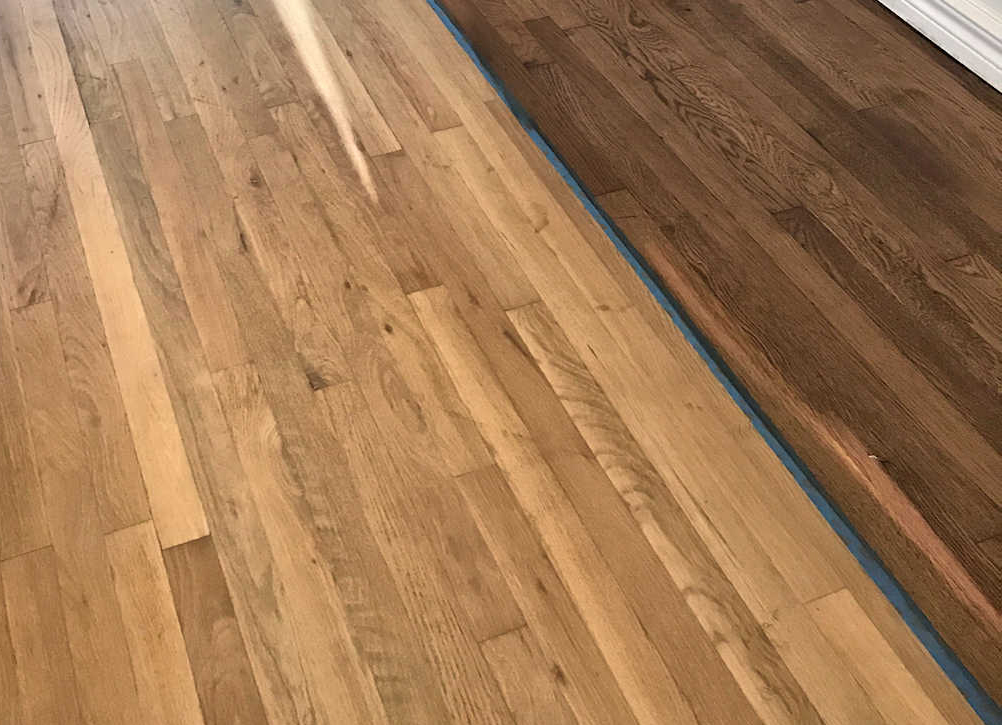 STAINING HARDWOOD FLOORS